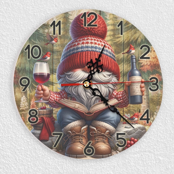 Wall clock with military motif